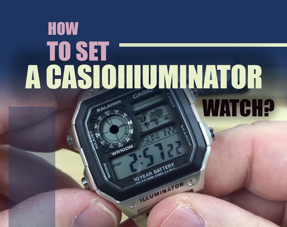Setting a Casio Illuminator Watch
