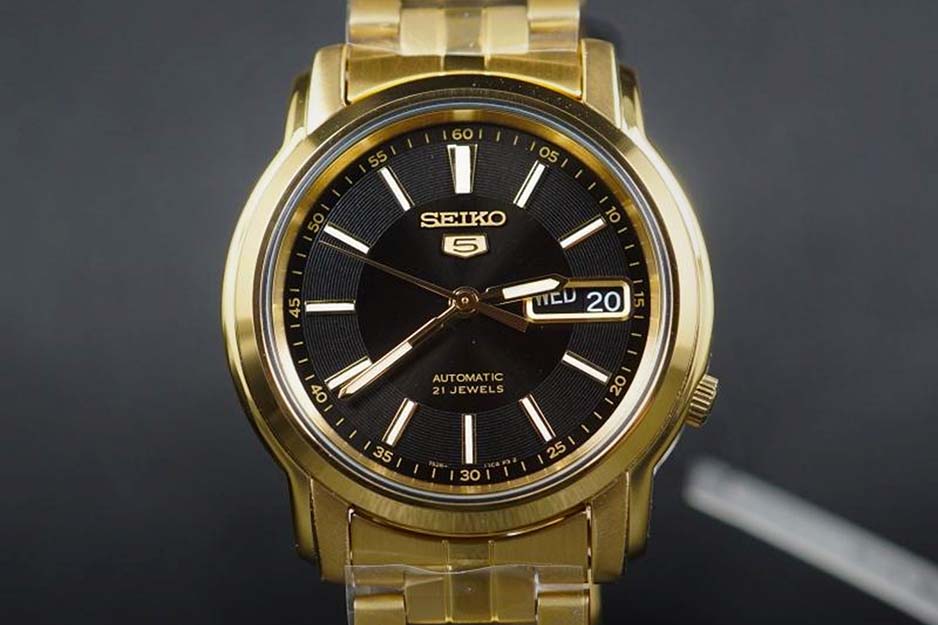 Seiko SNKL88 Gold Watch