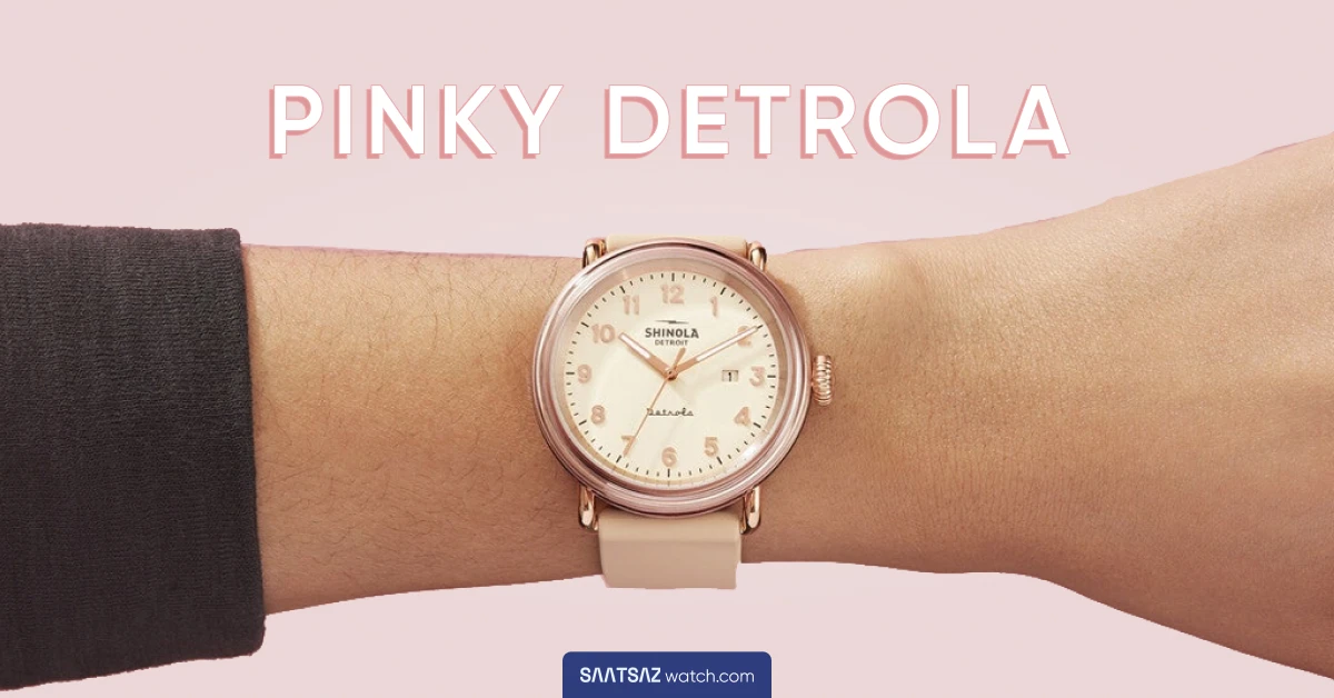 Shinola Detrola Pinky 43mm watch